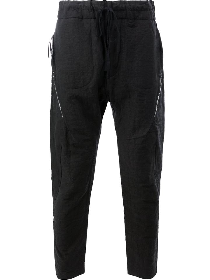 Cedric Jacquemyn Zip Detail Trousers - Black