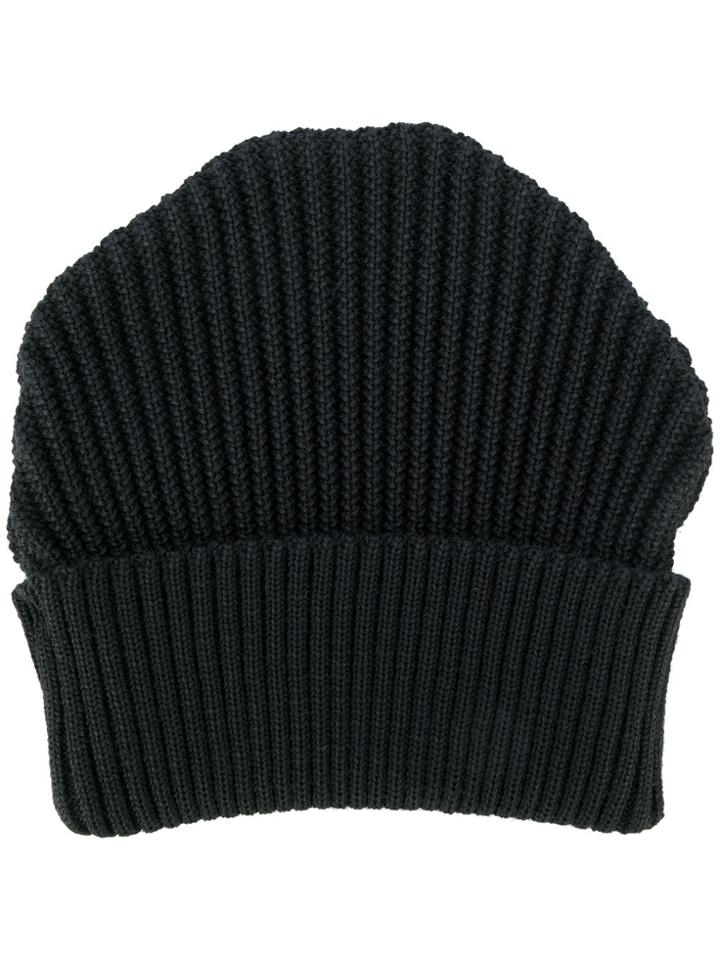 S.n.s. Herning Ribbed-knit Beanie Hat - Black