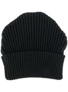 S.n.s. Herning Ribbed-knit Beanie Hat - Black