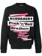 Dsquared2 Punk Print Sweatshirt - Black