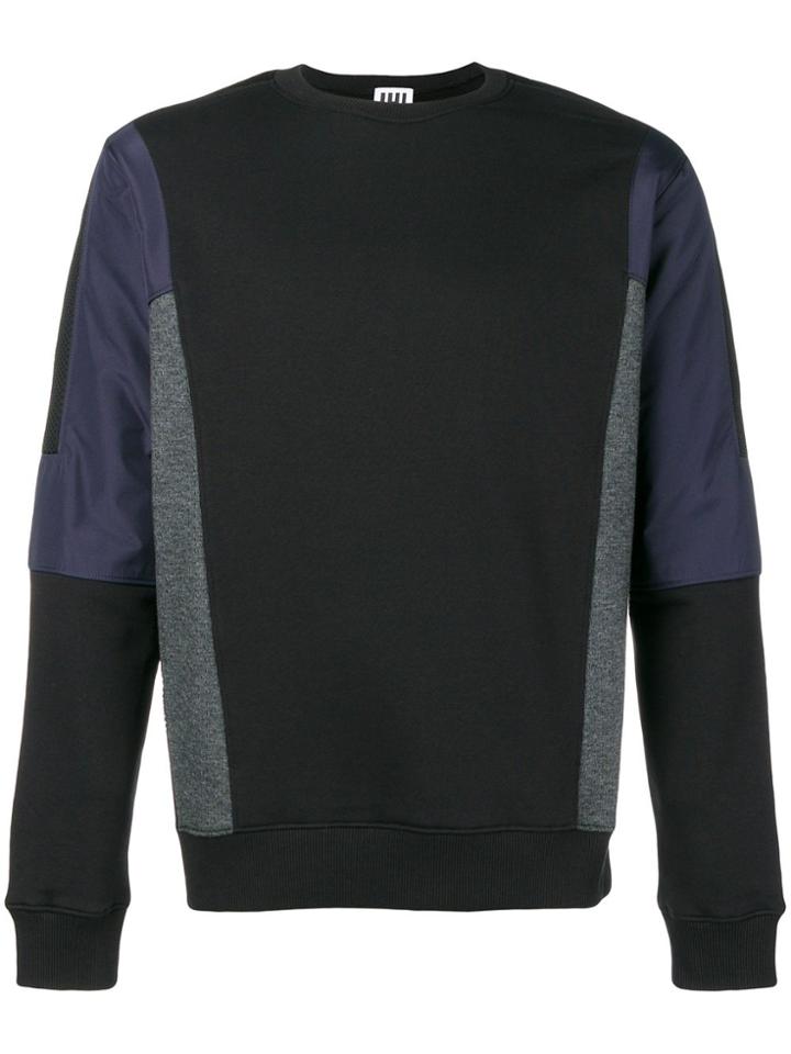 Les Hommes Urban Colour Block Sweatshirt - Black