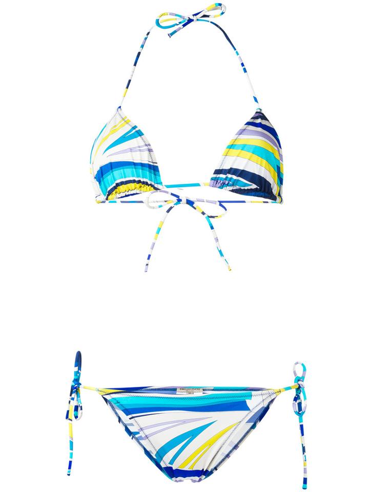 Emilio Pucci - Patterned Two-piece Bikini - Women - Polyamide/spandex/elastane - 40, Women's, Polyamide/spandex/elastane
