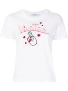 Vivetta Fingers Crossed Embroidered T-shirt - White
