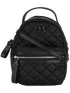 Moncler Georgine Crossbody Bag, Adult Unisex, Black, Leather/polyester