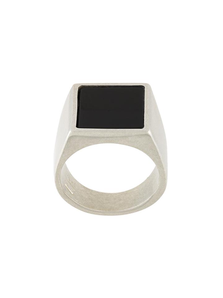 Maison Margiela Square Signet Ring - Metallic