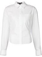Alexander Wang Cropped Shirt, Women's, Size: 6, White, Cotton