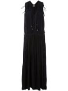Lanvin Two-tone Maxi Dress, Women's, Size: 38, Blue, Polyester