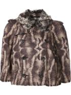 Comme Des Garçons Faux Fur Cape Jacket