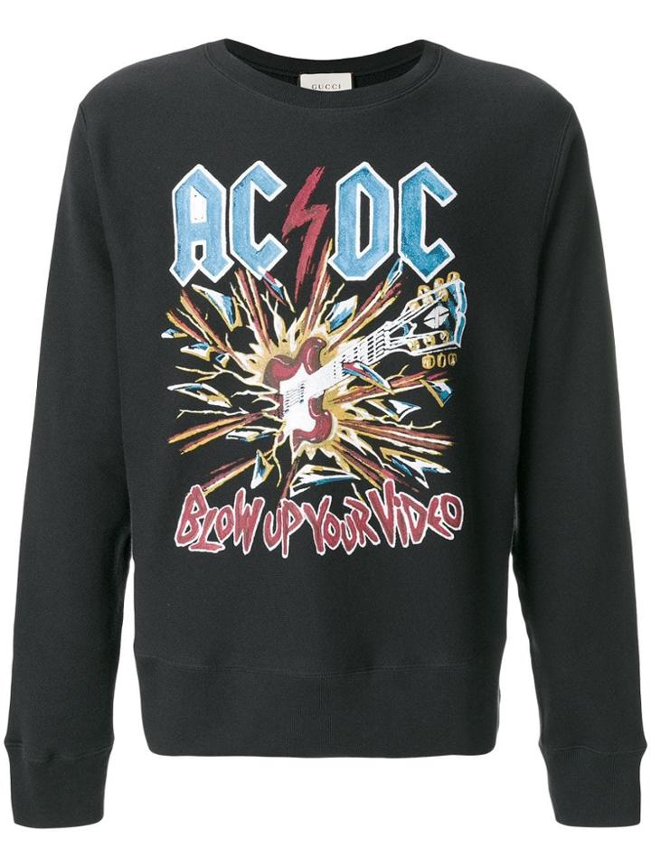 Gucci Ac/dc Print Sweater - Black