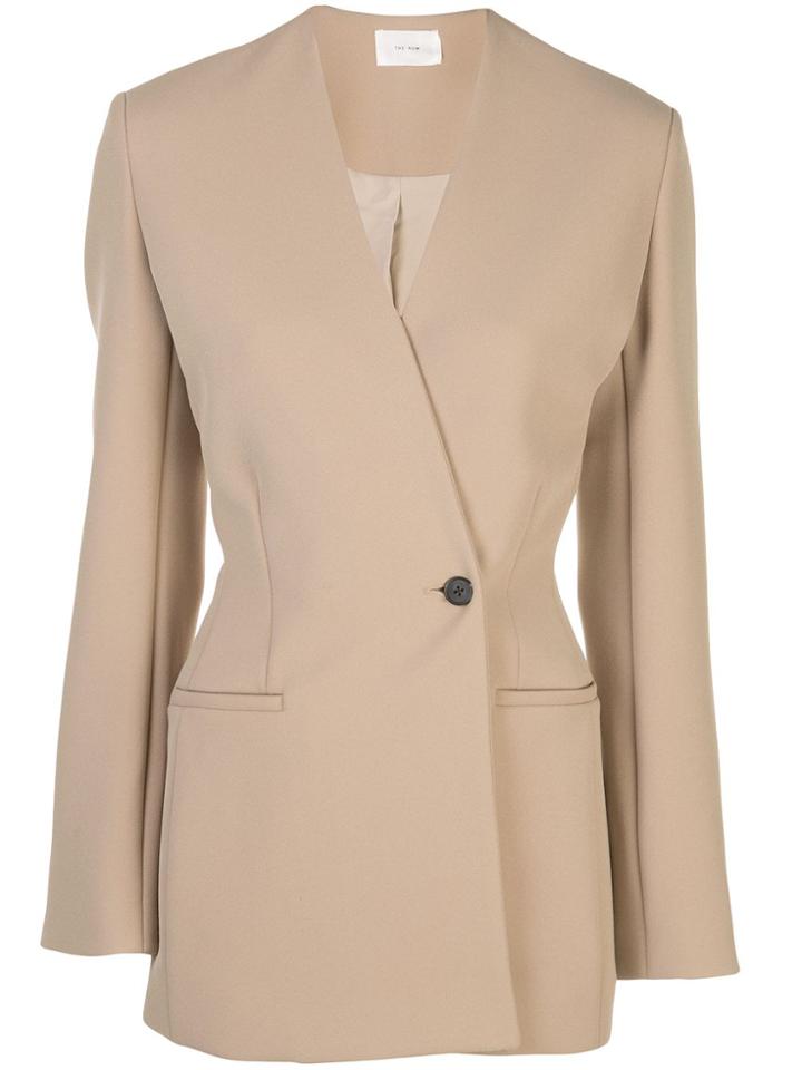 The Row Aimee Crepe Blazer - Brown