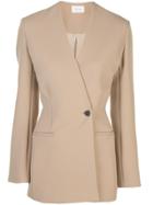 The Row Aimee Crepe Blazer - Brown