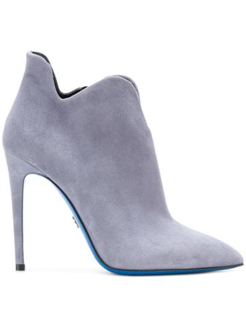 Loriblu Pointed Toe Ankle Boots - Grey
