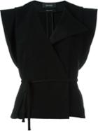 Isabel Marant Sleeveless Jacket, Women's, Size: 38, Black, Linen/flax/spandex/elastane/viscose/cotton