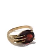 Wouters & Hendrix Gold 18kt Gold Claw Garnet Ring - Yellow Gold