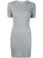 Kacey Devlin Fitted Mini Dress - Grey