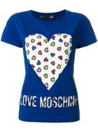 Love Moschino Heart Logo T-shirt - Blue