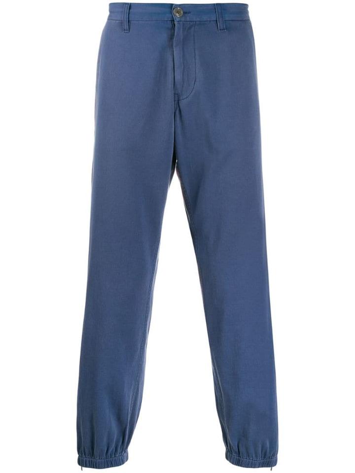 Gucci Gathered Ankle Trousers - Blue