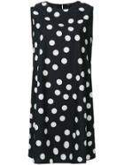 Aspesi Sleeveless Polka Dot Dress - Blue