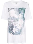 Ganni Floral Print T-shirt - White