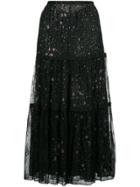Moschino Tulle Star Skirt - Black