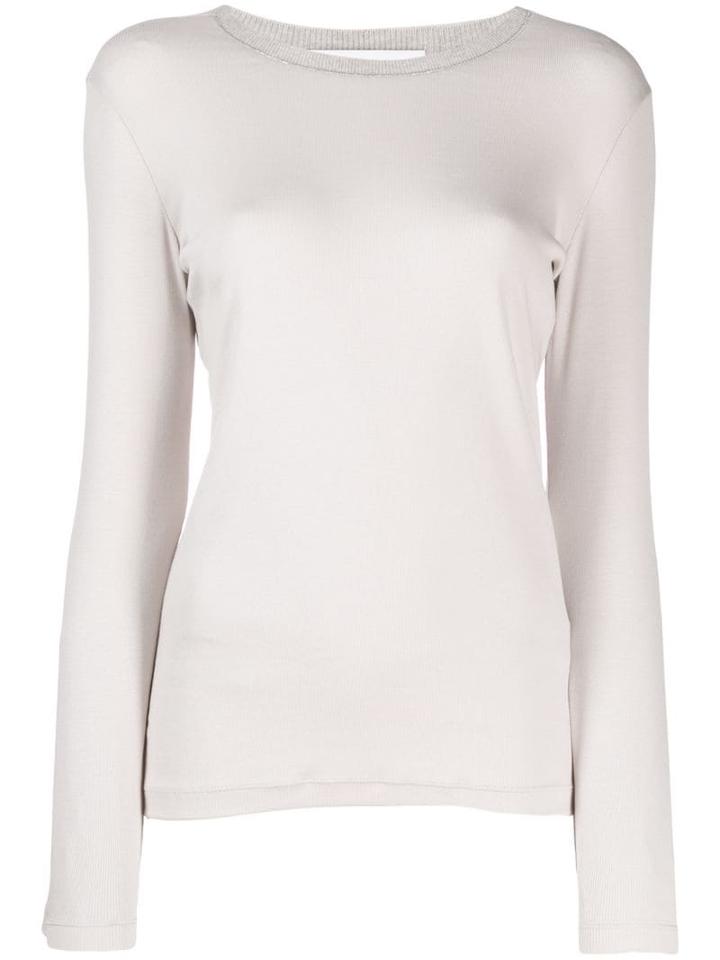 Fabiana Filippi Ribbed Round Neck Jumper - Neutrals