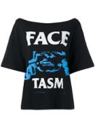 Facetasm Logo Print T-shirt, Women's, Size: 1, Black, Cotton