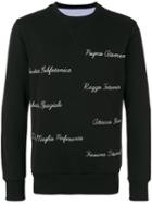 Lc23 - Embroidered Sweatshirt - Men - Cotton - L, Black, Cotton