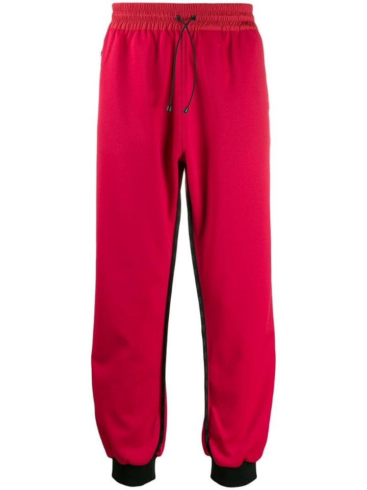 Colmar A.g.e. By Shayne Oliver Appliqué Logo Tape Track Pants - Red