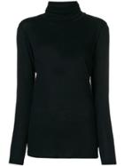 Majestic Filatures Fine Knit Turtleneck Sweater - Black