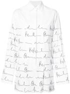 Oscar De La Renta Logo Print Playsuit - White