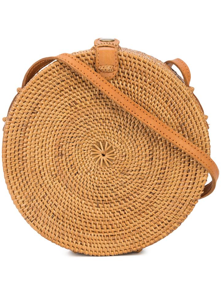 Brother Vellies Large Disc Satchel Bag - Brown