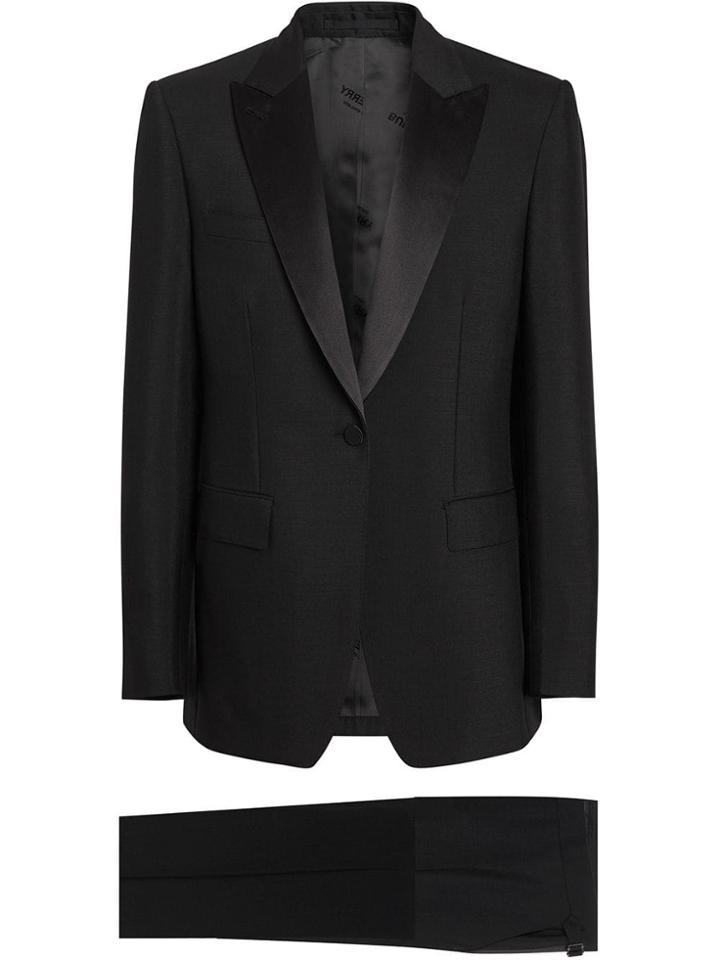 Burberry English Fit Mohair Wool Tuxedo - Black