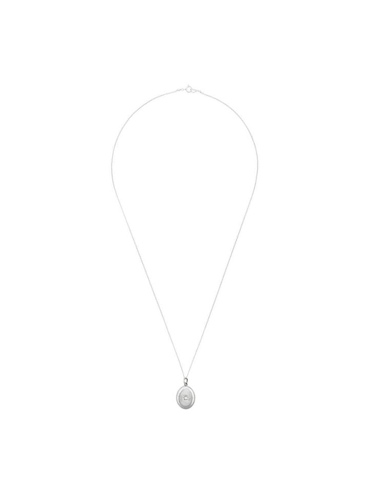 Sasha Samuel Metallic Jess Crystal Locket Necklace