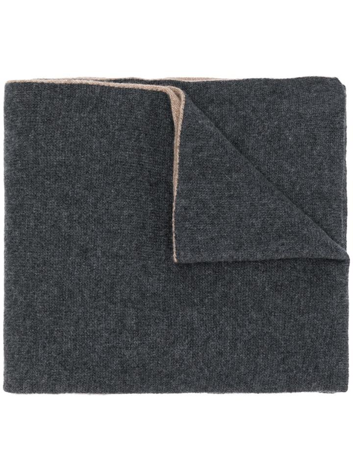 Dell'oglio Cable Knit Scarf - Grey