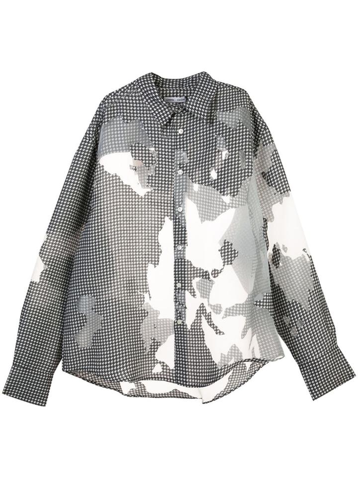 Cmmn Swdn Transparent Panels Shirt - White