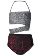 Proenza Schouler Cut-out Bandeau Swimsuit