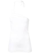 Jacquemus One Shoulder Tank Top - White