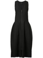 Vera Wang V-neck Bell Dress - Black