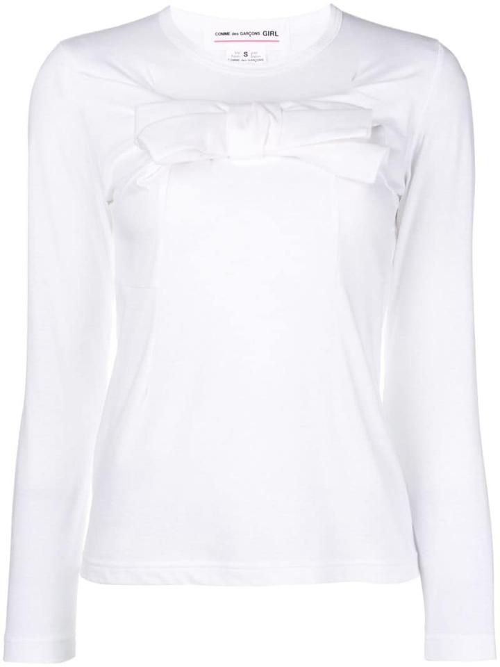Comme Des Garçons Girl Longsleeved Sweatshirt - White
