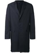 Calvin Klein Single Breasted Coat - Blue