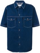 Ami Alexandre Mattiussi Oversized Denim Shirt - Blue
