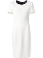 Ralph Lauren Black Contrasting Neck Fitted Dress