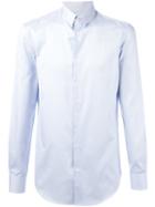 Giorgio Armani Striped Button Down Shirt, Men's, Size: 41, Blue, Cotton