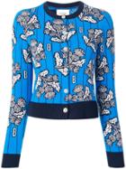 Barrie Cashmere Intarsia Sweater - Blue