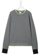 Stella Mccartney Kids Teen Neon Trim Sweatshirt - Grey