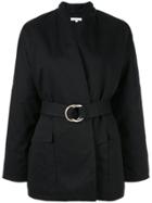 Venroy Oversized Wrap Jacket - Black