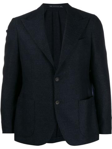 Bagnoli Sartoria Napoli Patch Pocket Blazer - Blue