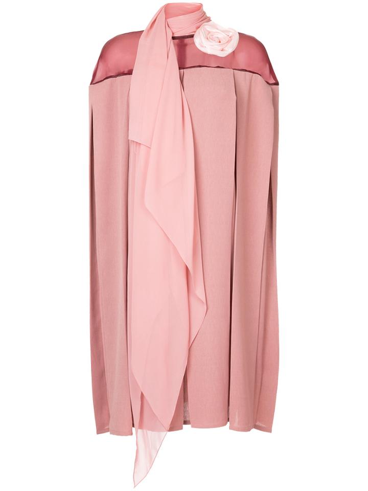 Pose Arazzi Pleated Dress - Pink & Purple