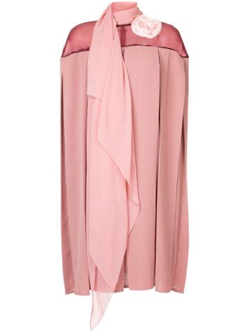 Pose Arazzi Pleated Dress - Pink & Purple