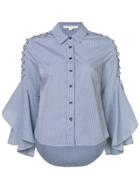Jonathan Simkhai Frill-sleeve Shirt - Multicolour